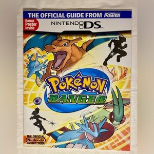 Pokemon Ranger Official Nintendo Player's Guide w/ FOLD-OUT Poster (Nintendo DS)